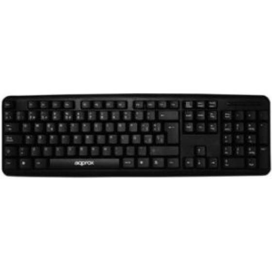 Approx Keyboard WIRED, USB, BLACK, Gr DSP, 2YW. - (APPMX220GR)
