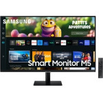 Samsung Monitor Smart MONITOR, Flat Fhd Tft VA, 32'',16:9, 250CD/M2, 3000:1, 4MS, 1920x1080, 60Hz, 2x Hdmi v1.4, Wireless DISPLAY, SPEAKERS(2x5W), WIFI5, BLUETOOTH, HDR10, BLACK, 2YW. - (LS32CM500EUXDU)