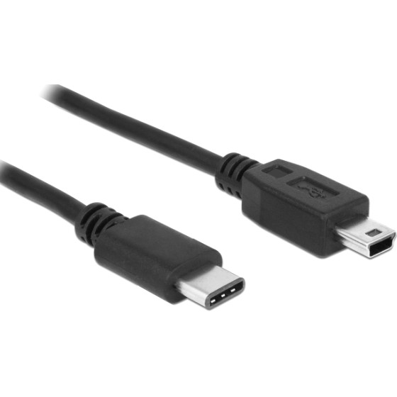 Powertech ������� USB-C �� Usb Mini 1.5m, ����� - (CAB-UC079)