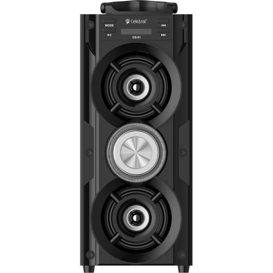 Celebrat ������ ����� OS-01, 10W, 1200mAh, Bluetooth, FM, LED, ����� - (OS-01-BK)