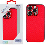 Volte-Tel ���� Iphone 15 Pro 6.1'' Carbon Lift Full Camera Protection RED