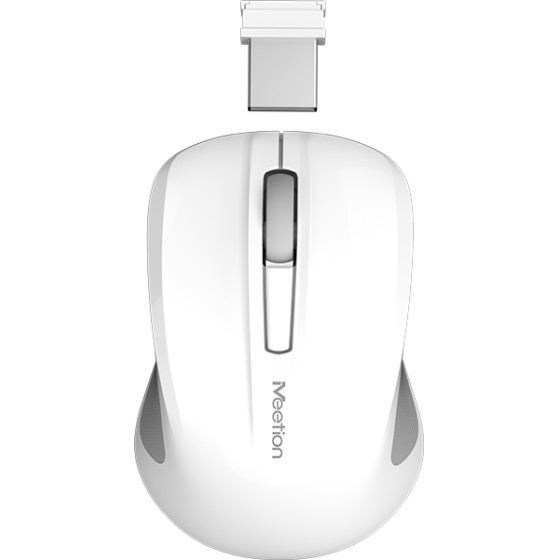Meetion Silent Mini 2.4G Optical Wireless Mouse White - (MT-MINIGO)