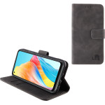 Lime Successories Lime ���� Oppo A78 4G 6.43'' Essential Magnet Book Stand Clip GREY