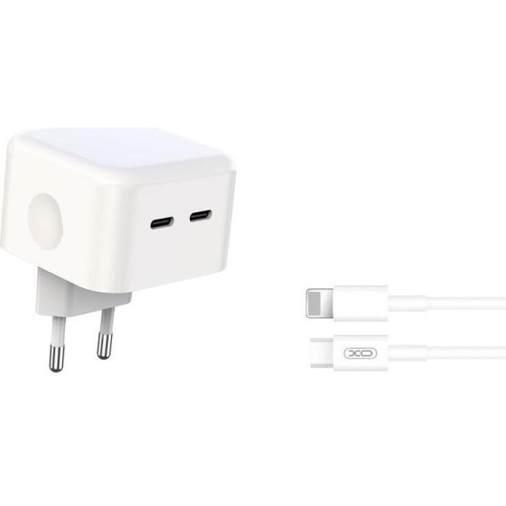XO L102 ���������, 35W, 2 ����� PD, �� ������� Lightning (NB113) - (XO-L102L)