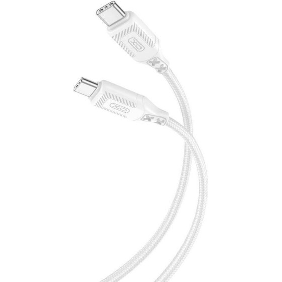 XO NB-Q236B ������� �������� TYPE-C �� TYPE-C, 60W, ����� - (XO-NB236B-WH)