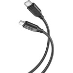 XO NB-Q236B ������� �������� TYPE-C �� TYPE-C, 60W, ����� - (XO-NB236B-BK)