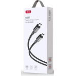 XO NB-Q239B Zeus Series ������� �������� ��������� TYPE-C �� TYPE-C, 60W, ����� - (XO-NB239B-BK)