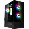 Kolink Observatory Mx Glass Argb Midi Tower Case - Black (With 5 Argb Fans - 2x140mm & 3x120mm) - (PGW-CH-KOL-113)