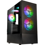 Kolink Observatory Mx Mesh Argb Midi Tower Case - Black (With 5 Argb Fans - 2x140mm & 3x120mm) - (PGW-CH-KOL-116)