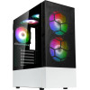 Kolink Observatory Mx Mesh Argb Midi Tower Case - Black/White (With 5 Argb Fans - 2x140mm & 3x120mm) - (PGW-CH-KOL-117)