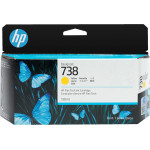 HP 738 130-Ml Yellow Designjet Ink Cartridge - (498N7A)