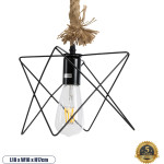 GloboStar Kazemi �������� �������� ��������� ������ �������� 1 x E27 AC220-240V IP20 - �18 x �18 x �17cm - ����� ��������� �� ���� ������ ������ - 5 ������ ������� - (02018)