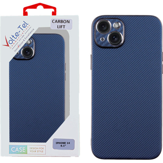 Volte-Tel ���� Iphone 14 6.1'' Carbon Lift Full Camera Protection BLUE
