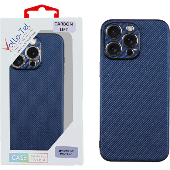 Volte-Tel ���� Iphone 14 Pro 6.1'' Carbon Lift Full Camera Protection BLUE