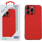 Volte-Tel ���� Iphone 14 Pro 6.1'' Carbon Lift Full Camera Protection RED