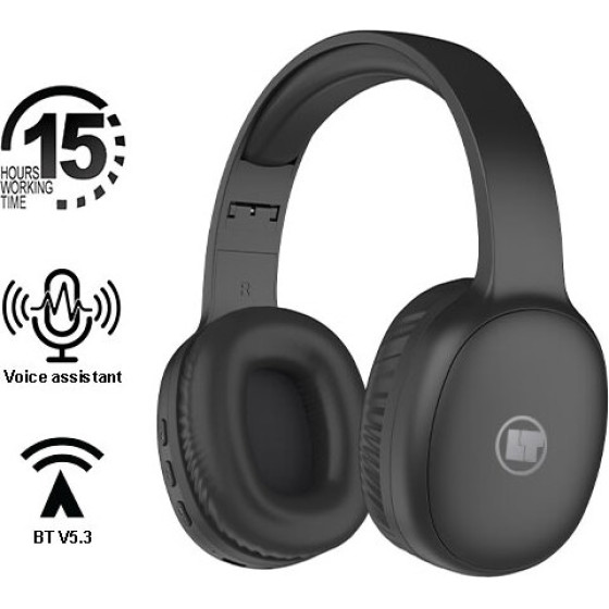 Lamtech BT5.3 Foldable High Fidelity Headphones Black - (LAM113003)