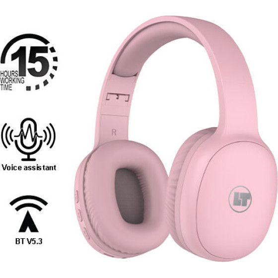 Lamtech BT5.3 Foldable High Fidelity Headphones Pink - (LAM113010)