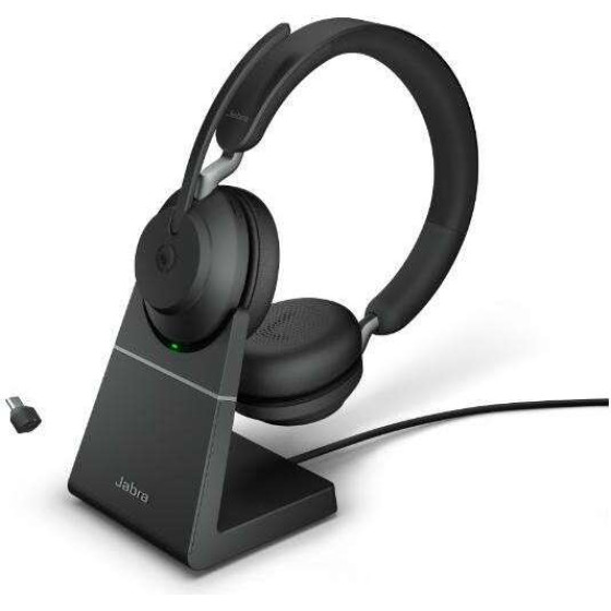 Jabra Evolve2 65, Link380c Ms Stereo Stand Black - (26599-999-889)