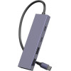 Powertech Usb Hub 4x �����, 10Gbps, USB-C �������, ���� - (PTH-110)