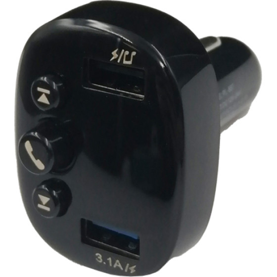Auto Gs Fm Transmitter �L-657 �� Bluetooth, 2 Usb ��� ����� Lcd ����� 1 ������� - (99712)