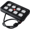 GloboStar ������� ����� ������� �������� Diy Bluetooth ��� ������� �� 8 ��������� On/Off Dc 12-24V Max 1200W 60A ��������� IP65 �12 x �7 x �1.5cm - 2 ������ ������� - (81503)