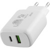 Lime Type C Pd 3.0 Dual Super Fast Travel LTC36W 36W 4.0A - Usb Qc 3.0 21W Max 36W WHITE