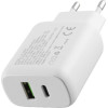 Lime Type C Pd 3.0 Dual Super Fast Travel LTC36W 36W 4.0A - Usb Qc 3.0 21W Max 36W WHITE