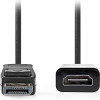 Nedis ������� DisplayPort ���. - HDMI ���., 0.20m �� ����� ����� - (CCGB37150BK02)