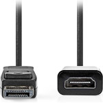 Nedis ������� DisplayPort ���. - HDMI ���., 0.20m �� ����� ����� - (CCGB37150BK02)
