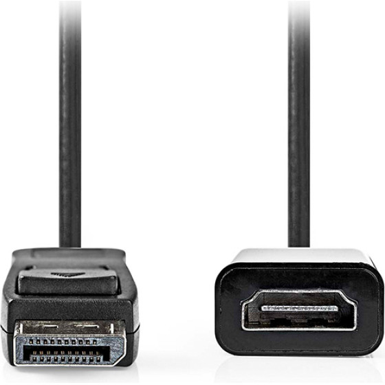 Nedis ������� DisplayPort ���. - HDMI ���., 0.20m �� ����� ����� - (CCGB37150BK02)