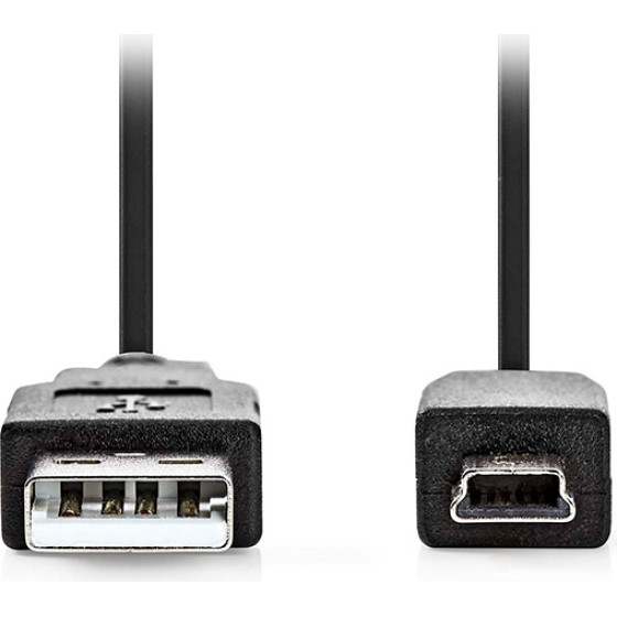 Nedis ������� USB High-Speed A ���. - Mini USB 5-pin ���., 2.00m �� ����� ����� - (CCGL60300BK20)