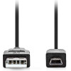 Nedis ������� USB High-Speed A ���. - Mini USB 5-pin ���., 3.00m - (CCGL60300BK30)