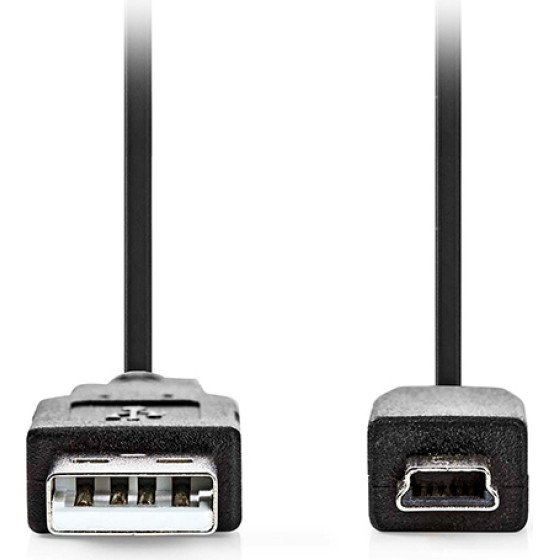 Nedis ������� USB High-Speed A ���. - Mini USB 5-pin ���., 3.00m - (CCGL60300BK30)
