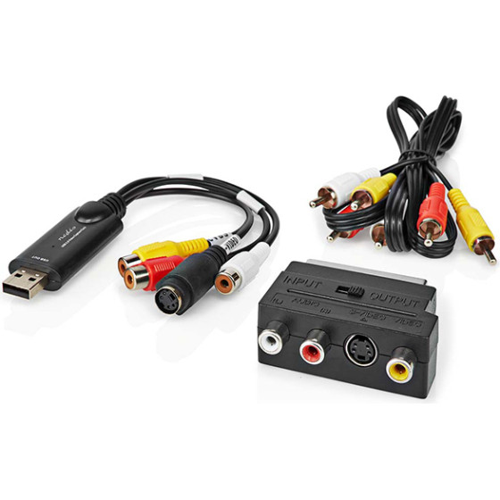 Nedis ����������� RCA/S-Video �� USB 2.0 - (VGRRU101BK)