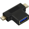 Cabletime ���������� Usb �� USB-C & Micro Usb CT-3IN1-AB, 5Gbps, ������