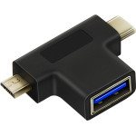 Cabletime ���������� Usb �� USB-C & Micro Usb CT-3IN1-AB, 5Gbps, ������