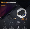 Cabletime ���������� Usb �� USB-C & Micro Usb CT-3IN1-AB, 5Gbps, ������