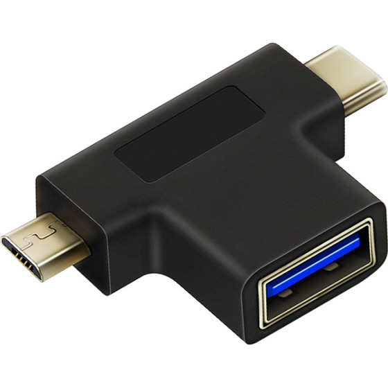 Cabletime ���������� Usb �� USB-C & Micro Usb CT-3IN1-AB, 5Gbps, ������