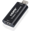 Powertech Video Capture HDMI/Usb �������, 4K/60Hz, ����� - (CAB-H147)