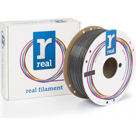 Real Petg 3D Printer Filament - Gray - Spool Of 1Kg - 2.85mm - (NLPETGRGRAY1000MM175)
