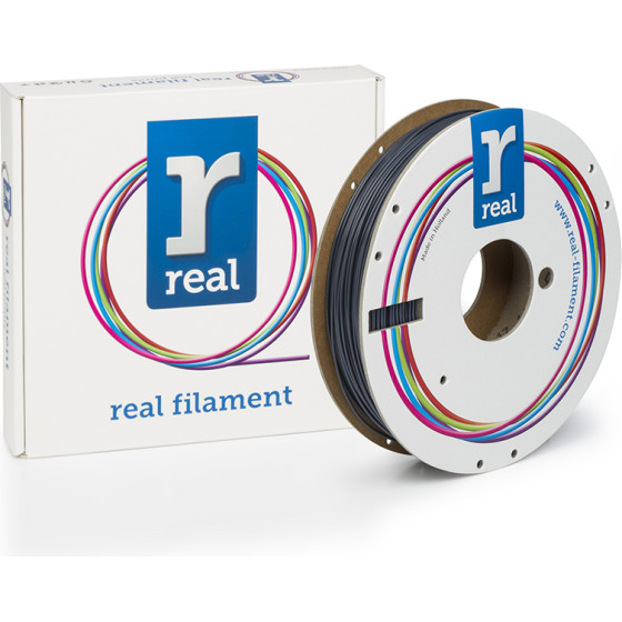 Real Pla 3D Printer Filament - Gray - Spool Of 0.5Kg - 1.75mm - (NLPLAGRAY500MM175)