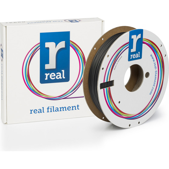 Real Realflex 3D Printer Filament - Black- Spool Of 0.5Kg - 1.75mm - (REFFLEXBLACK500MM175)