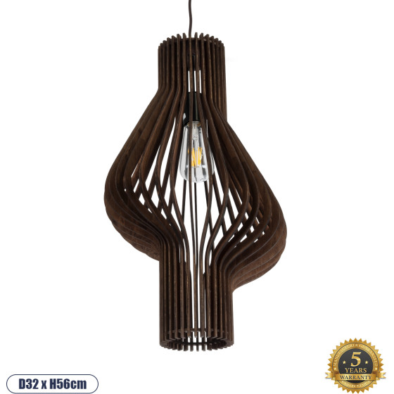 GloboStar Mihiro Boho �������� ��������� ������ �������� 1 x E27 AC220-240V IP20 - �32 x �56cm - ���� ������ ������ ������ - 5 ������ ������� - (02173)