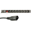 Energenie Pdu 8 Schuko Sockets 1U 10A C14 Plug 3M - (EG-PDU-014-C14)