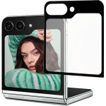 Idol 1991 Tempered Glass Samsung Z Flip 5 5G F731 6.7'' 9H 0.25mm 2.5D Outside Silk Screen Full Cover BLACK