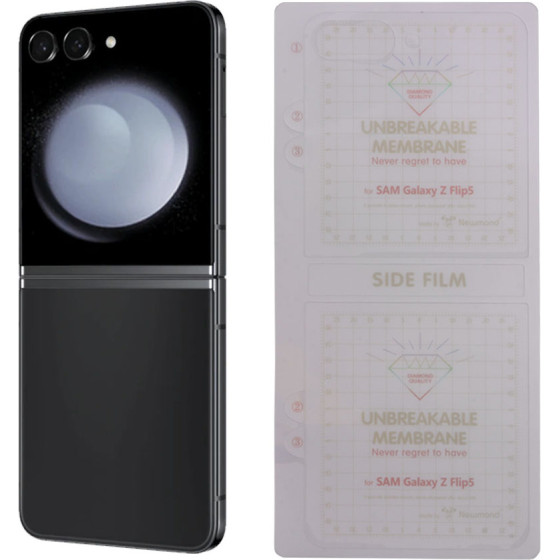 Volte-Tel Pet Soft Film Unbreakable Membrane Foldable Samsung Z Flip 5 5G F731 6.7'' 0.20mm Back & SIDE