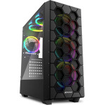 Sharkoon Hex Gaming Midi Tower ����� ���������� �� ������ �������� ��� Rgb ������� ����� - (RGBHEX)