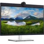 Dell Monitor Video Conferencing 23.8'' , Fhd IPS, HDMI, DisplayPort, USB-C, RJ-45, Webcam, Height Adjustable, Speakers, 3YEarsw - (P2424HEB)