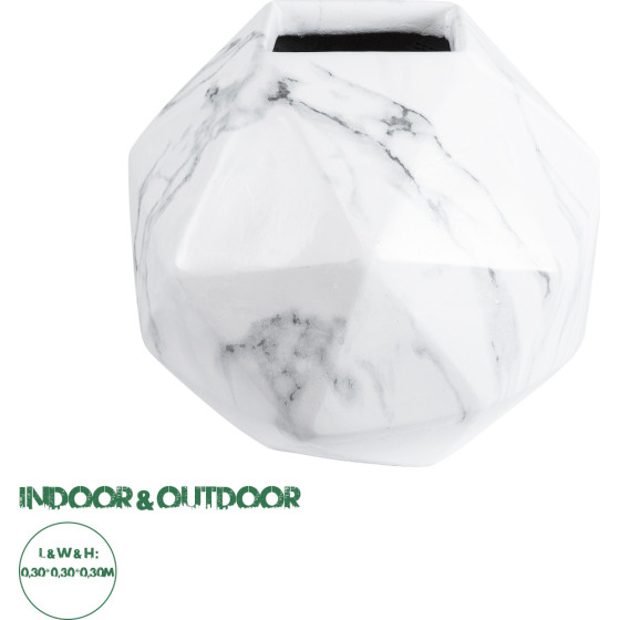GloboStar Artificial Garden Brixton ���������� ������������ ����������� ����� ������� - Flower Pot ����� �30 x �30 x �30cm - (20784)