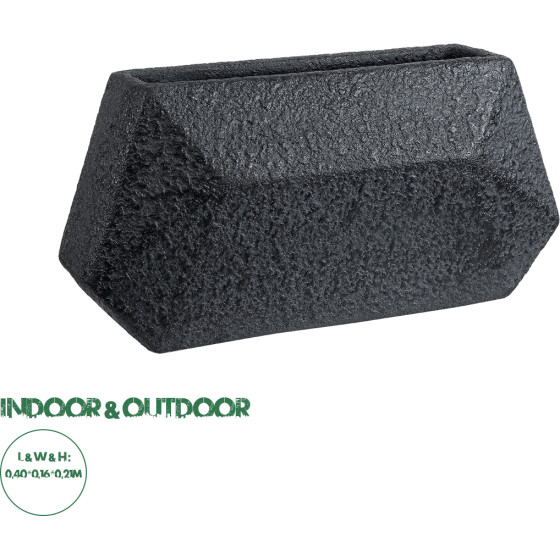 GloboStar Artificial Garden Greenwich ���������� ������������ ����������� ����� ������� - Flower Pot ����� �40 x �16 x �21cm - (20785)